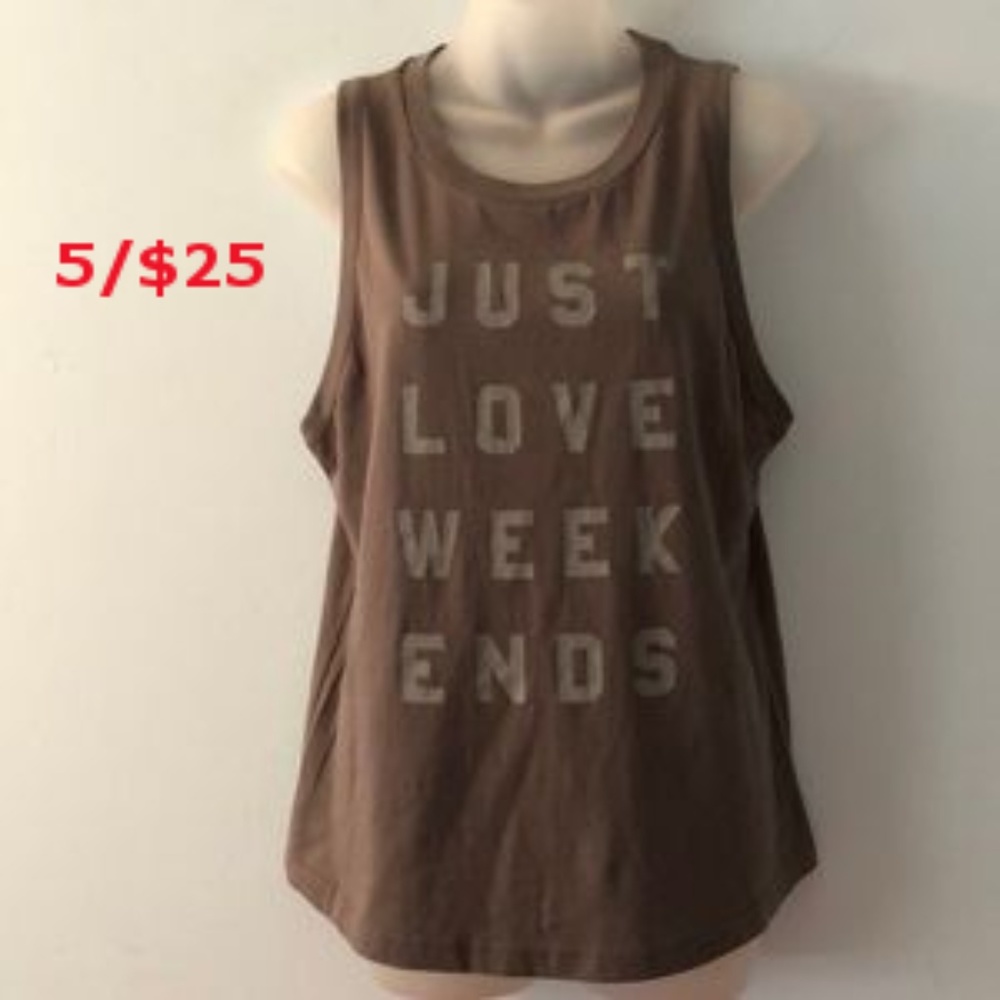 Fifth Sun Gray Novelty Tank Top